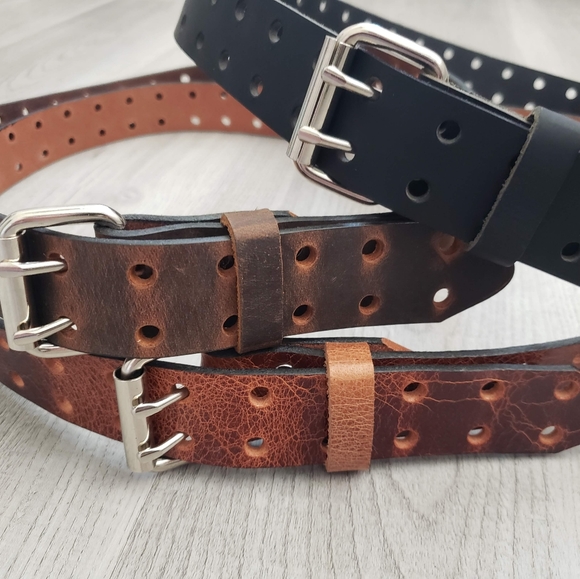 Custom Leather Hole Belt - Picture 4 of 8
